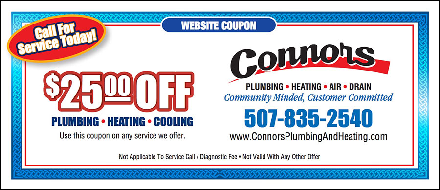 Connors, Plumbing, Heating, Drain, Discount Coupon