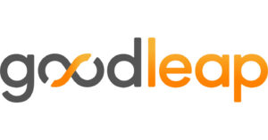 The GoodLeap logo with "good" in gray and "leap" in orange, featuring a stylized orange "o" resembling an infinity symbol, reflects innovative financing options for your needs.